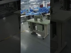 बाँझ अमी स्तर 4 बुना हुआ कफ के साथ एक बार इस्तेमाल करने योग्य मेडिकल गाउन