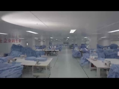 अस्पतालों के लिए एक बार इस्तेमाल करने योग्य ऑपरेटिंग गाउन गैर बुना एसएमएस बाँझ तरल पदार्थ प्रतिरोधी सर्जिकल गाउन