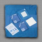 डबल कलेक्ट बैग के साथ एसएमएस ब्लू सर्जिकल स्टेरिल ओप्थाल्मिक पैक 55x35 सेमी